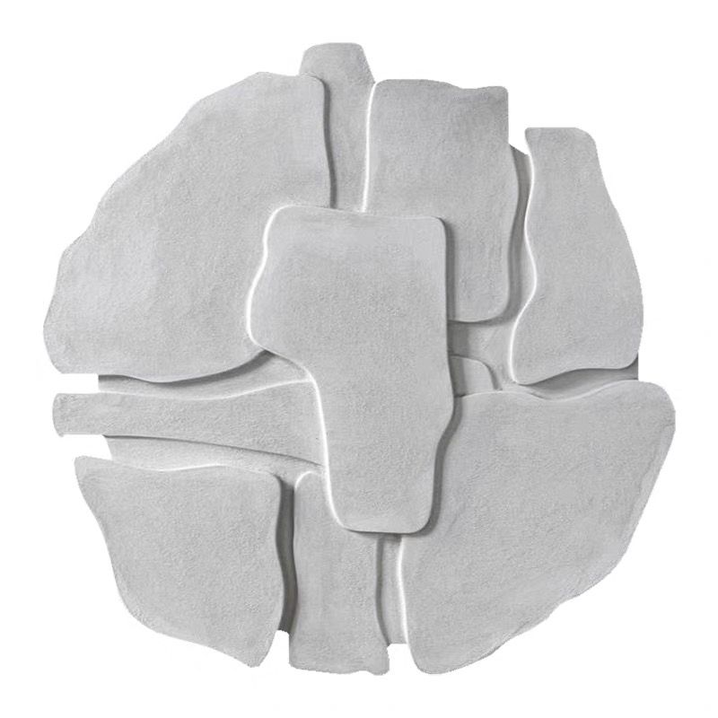 Sage White Cloud Shape Textured Panel (Pre-order)