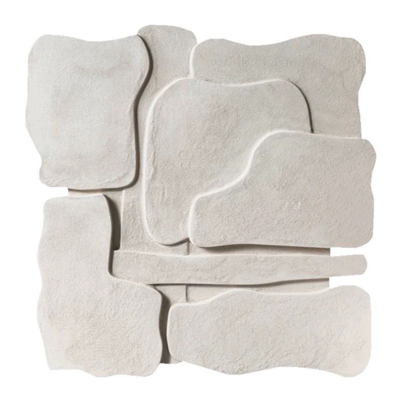 Sage White Cloud Shape Textured Panel (Pre-order)