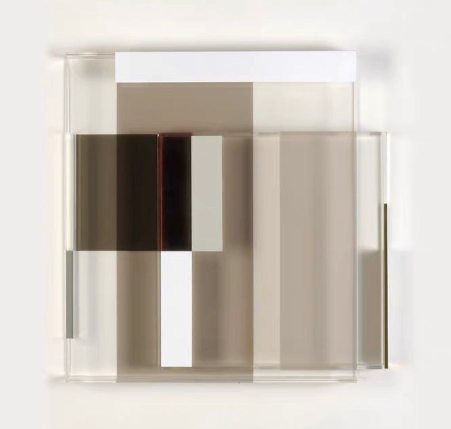 Sage White Layered Translucent Panel Art (Pre-order)