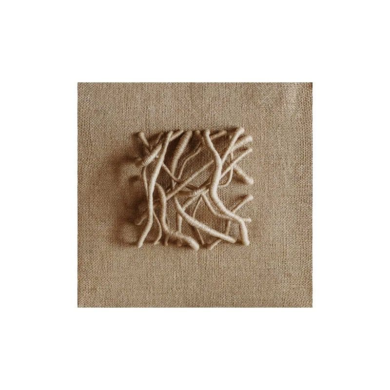 Sage White Jute Knot Abstract (Pre-order)